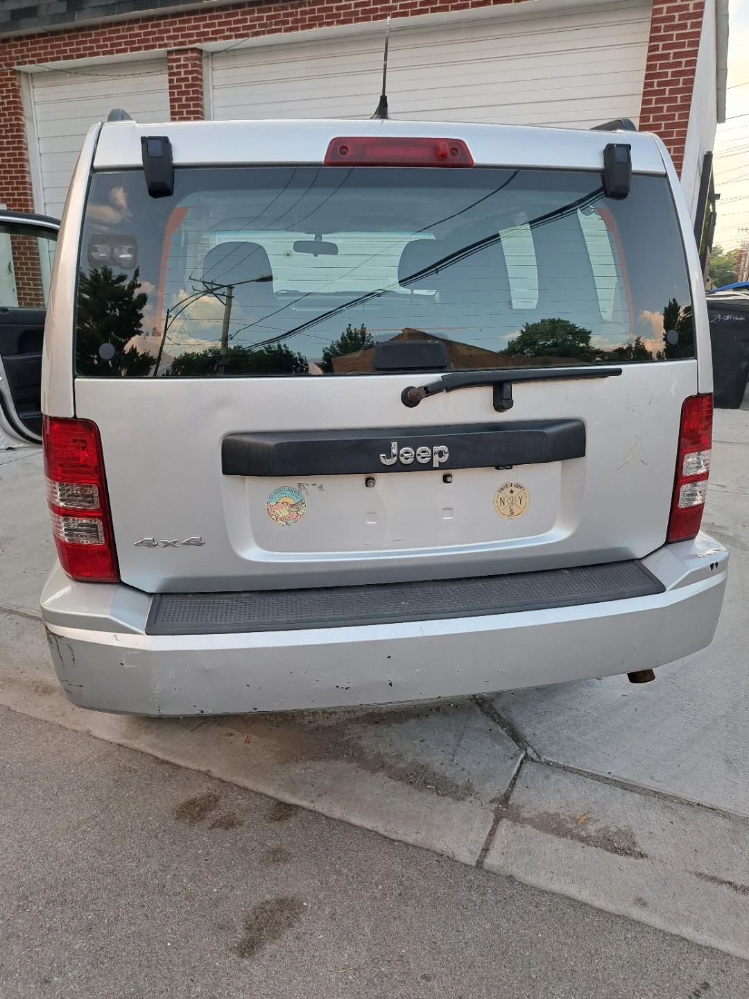 Silver Jeep Liberty 4x4 SUV