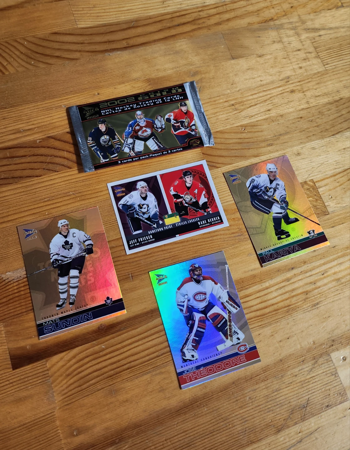 2002 McDonald's Pacific Prism Gold NHL Hockey Trading Cards - photo 3