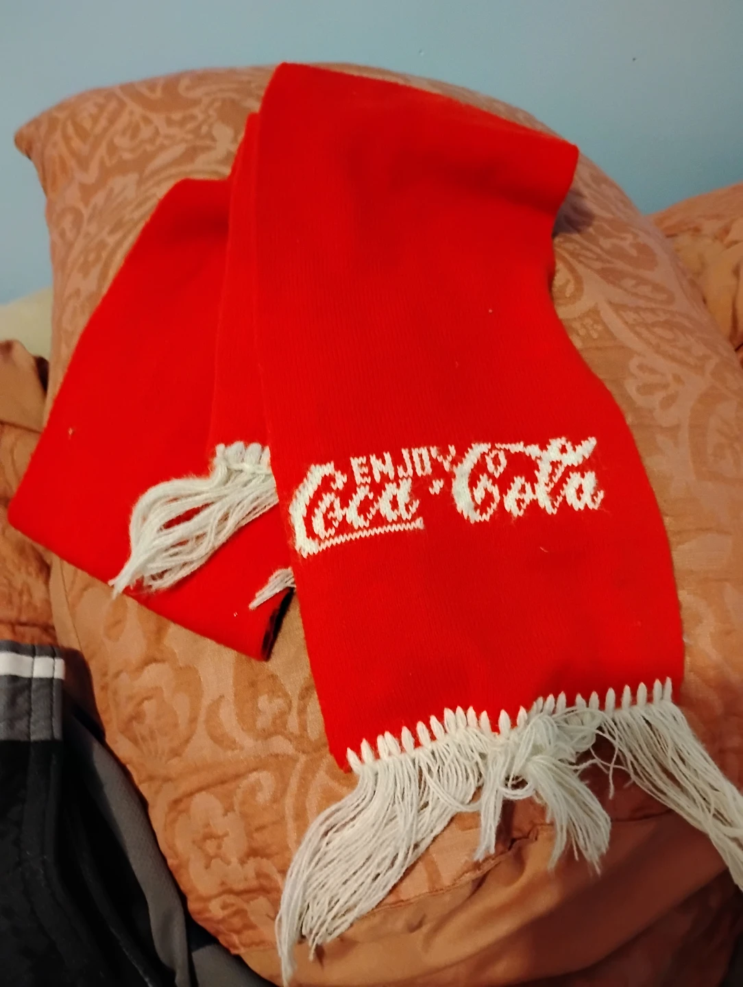Coca-Cola Knit Scarf ( vintage )
