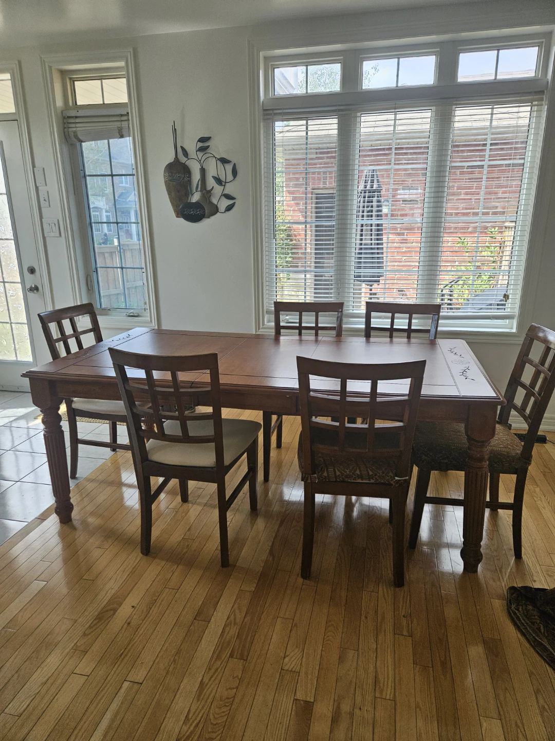 Wooden Dining Table with 6 Chairs - photo 3