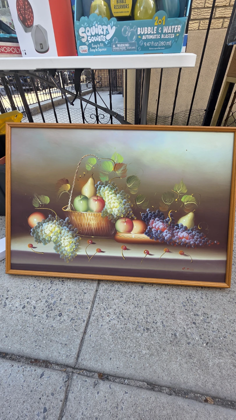 Vintage Fruit Still Life Wall Art Painting
