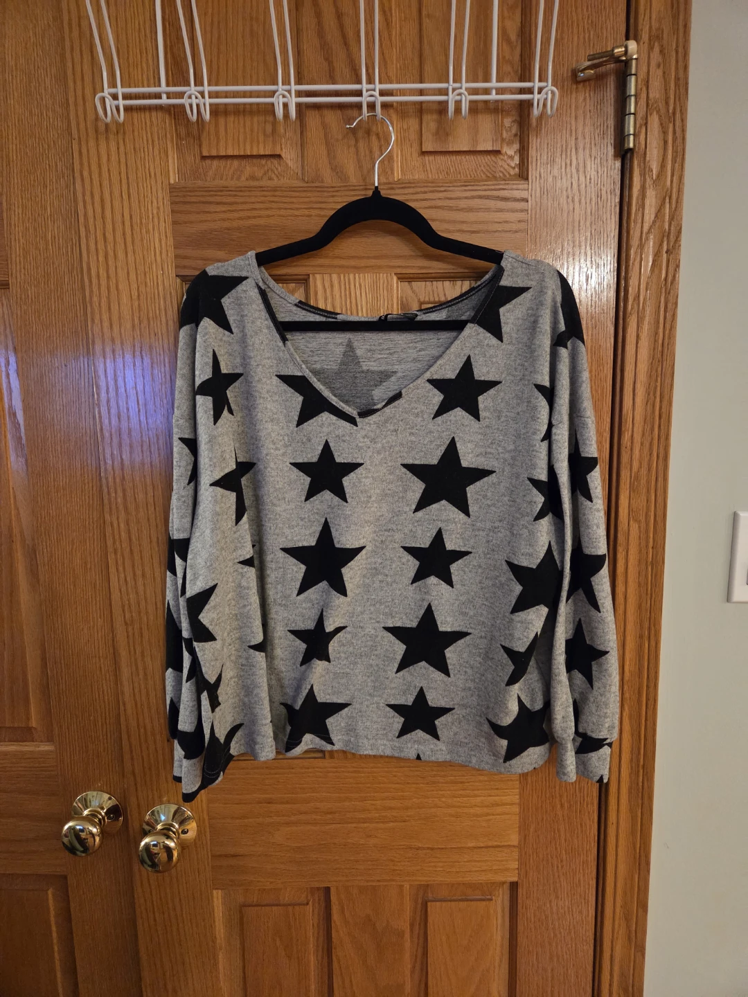 3 Women's Tops: Cardigan, Striped Sweater, Star Sweater/Top - photo 2