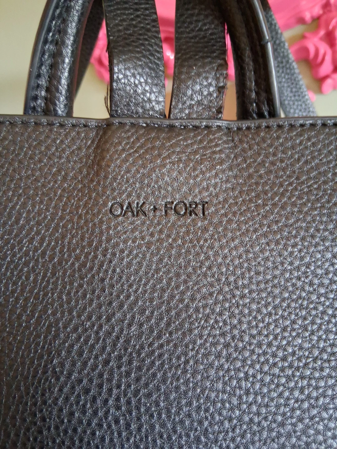 OAK + FORT Black Vegan Leather Backpack - photo 2