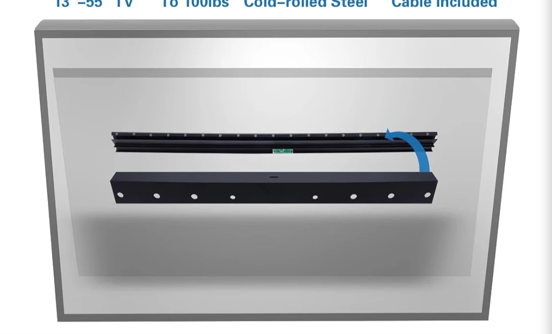 TV Wall Mount for 13"-55" TVs, No Studs Required - photo 4