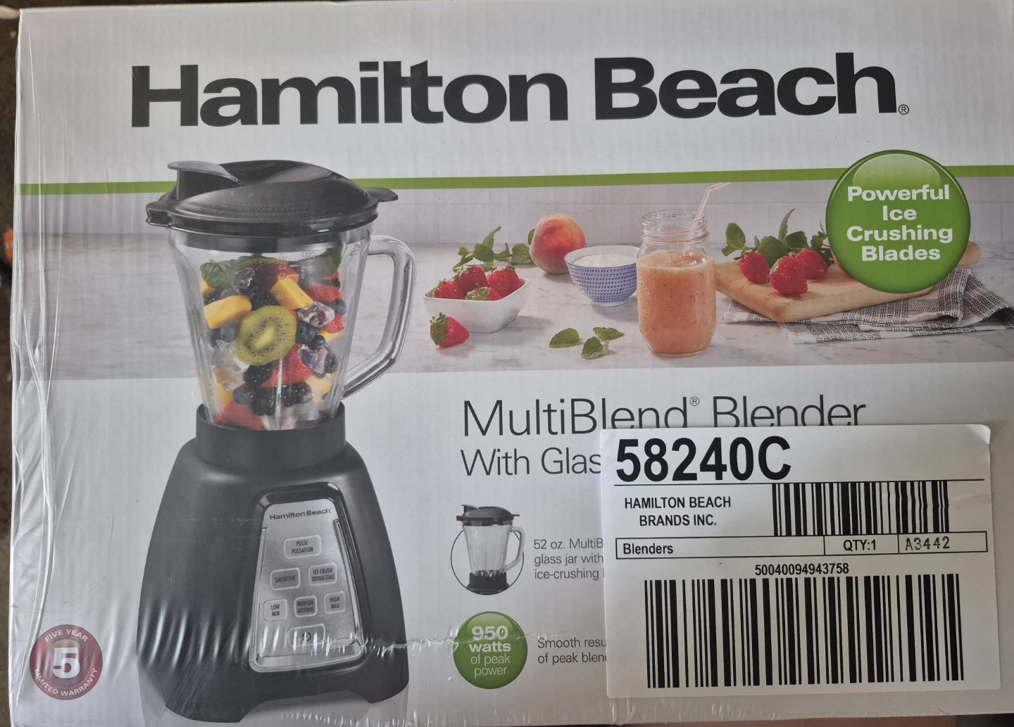 Hamilton Beach MultiBlend Blender 58240C