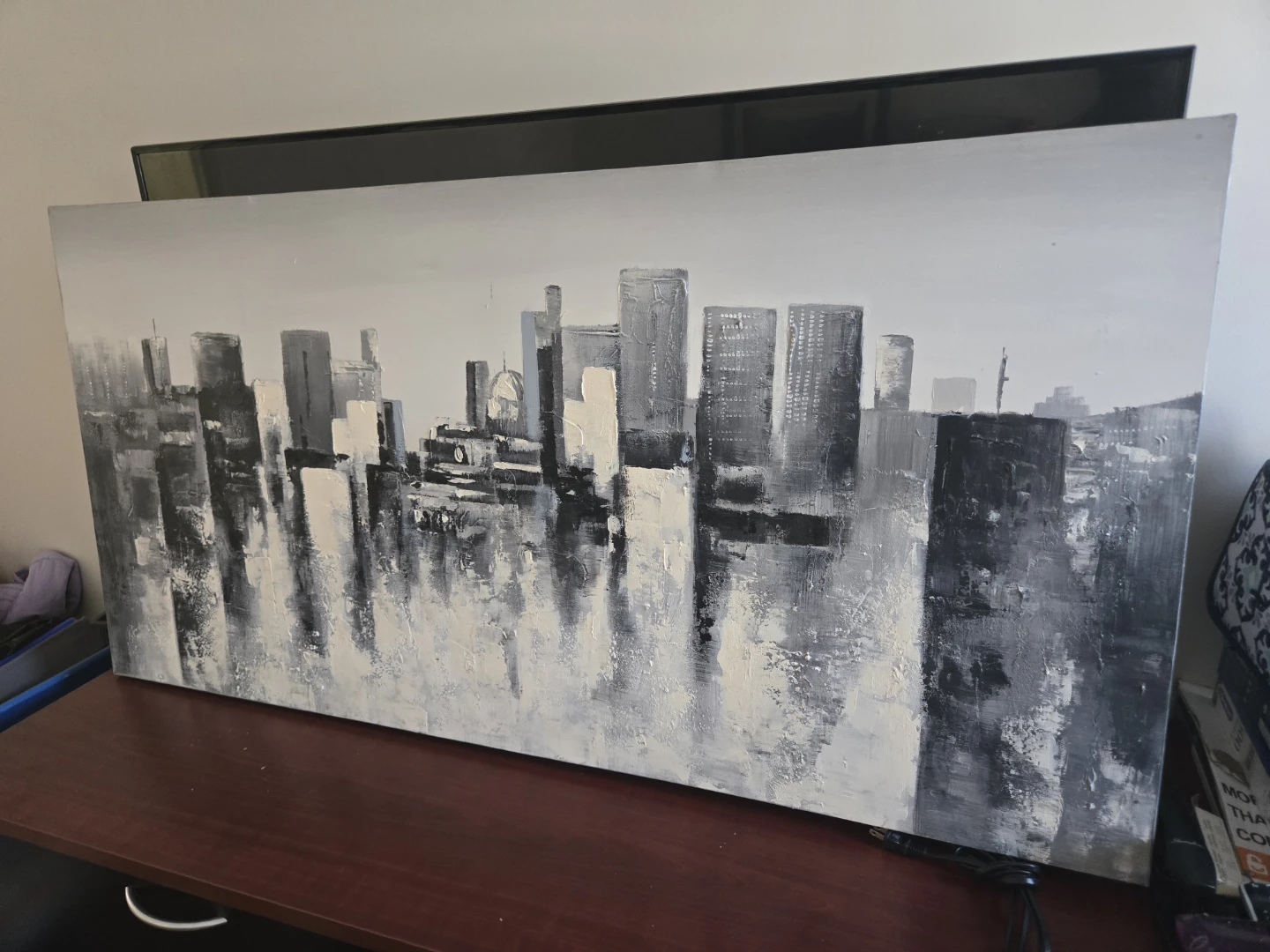 Abstract Cityscape Painting - photo 2