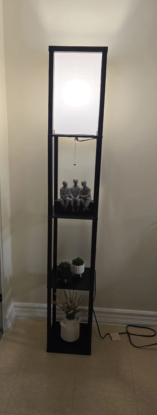 Black Shelf Floor Lamp - photo 3