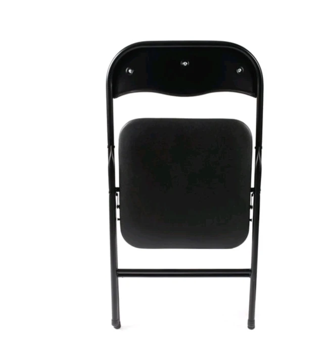 Enduro Black Padded Vinyl Folding Chair, 18 " x 17.3" x 30.7" - photo 2