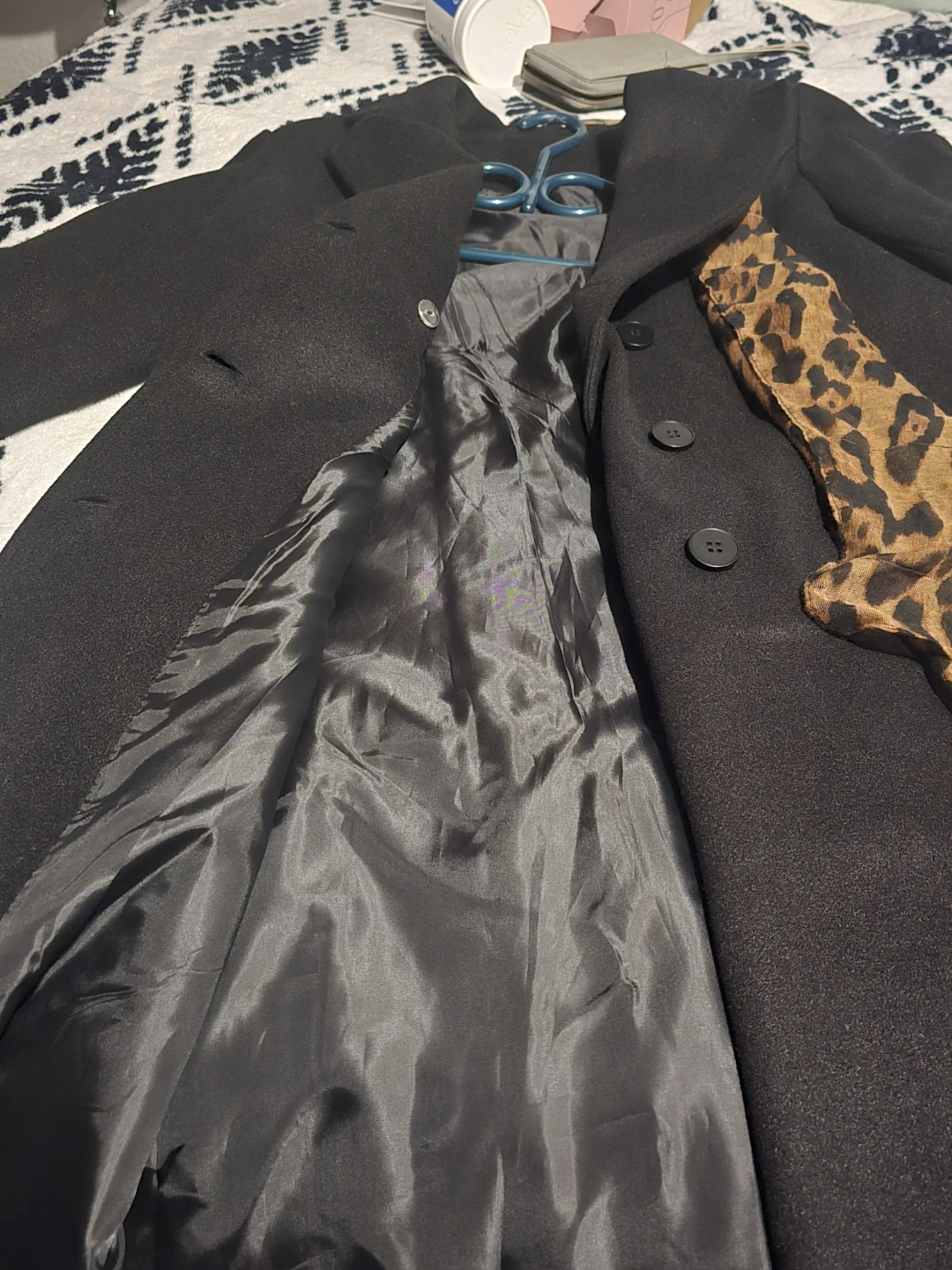 Black Double-Breasted  Coat  for sale - photo 5