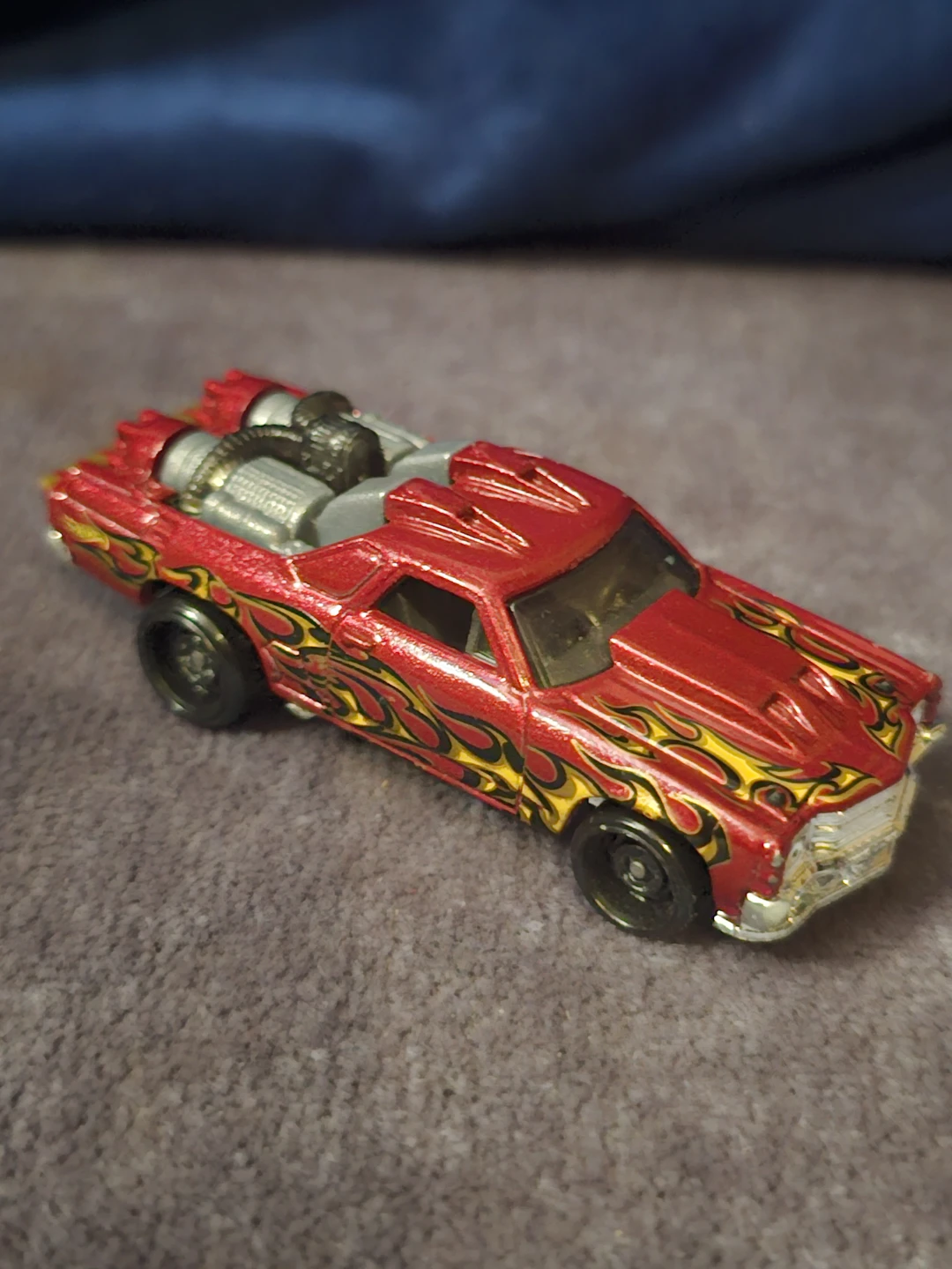 Hot Wheels El Camino Red Flame Diecast Toy Car - photo 2