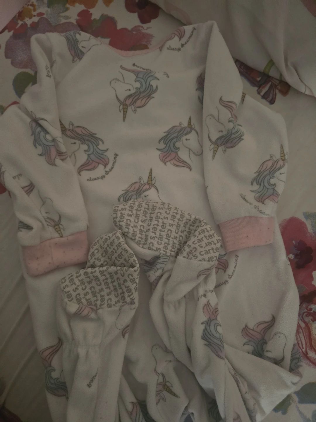 Carter's Unicorn Footed Pajamas 18m - photo 3