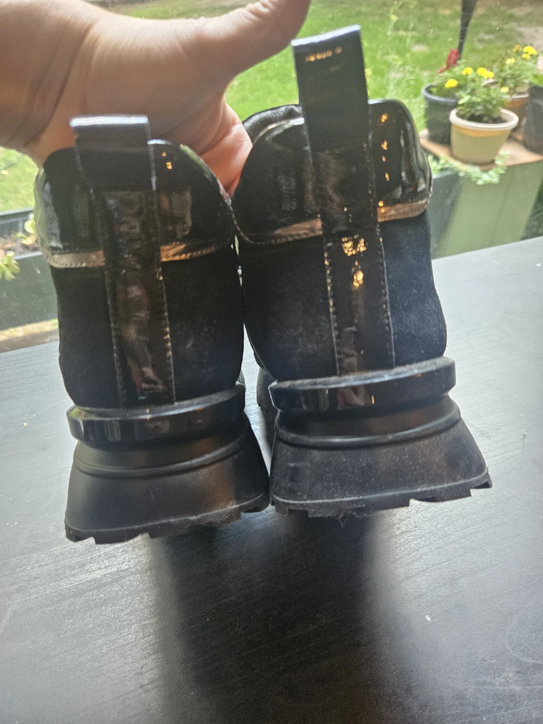 NIOTA LINE Black Suede and Patent Leather Boots - photo 3