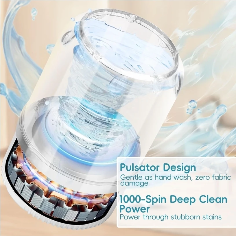 Wireless Mini Washing Machine - Portable & Rechargeable - photo 5