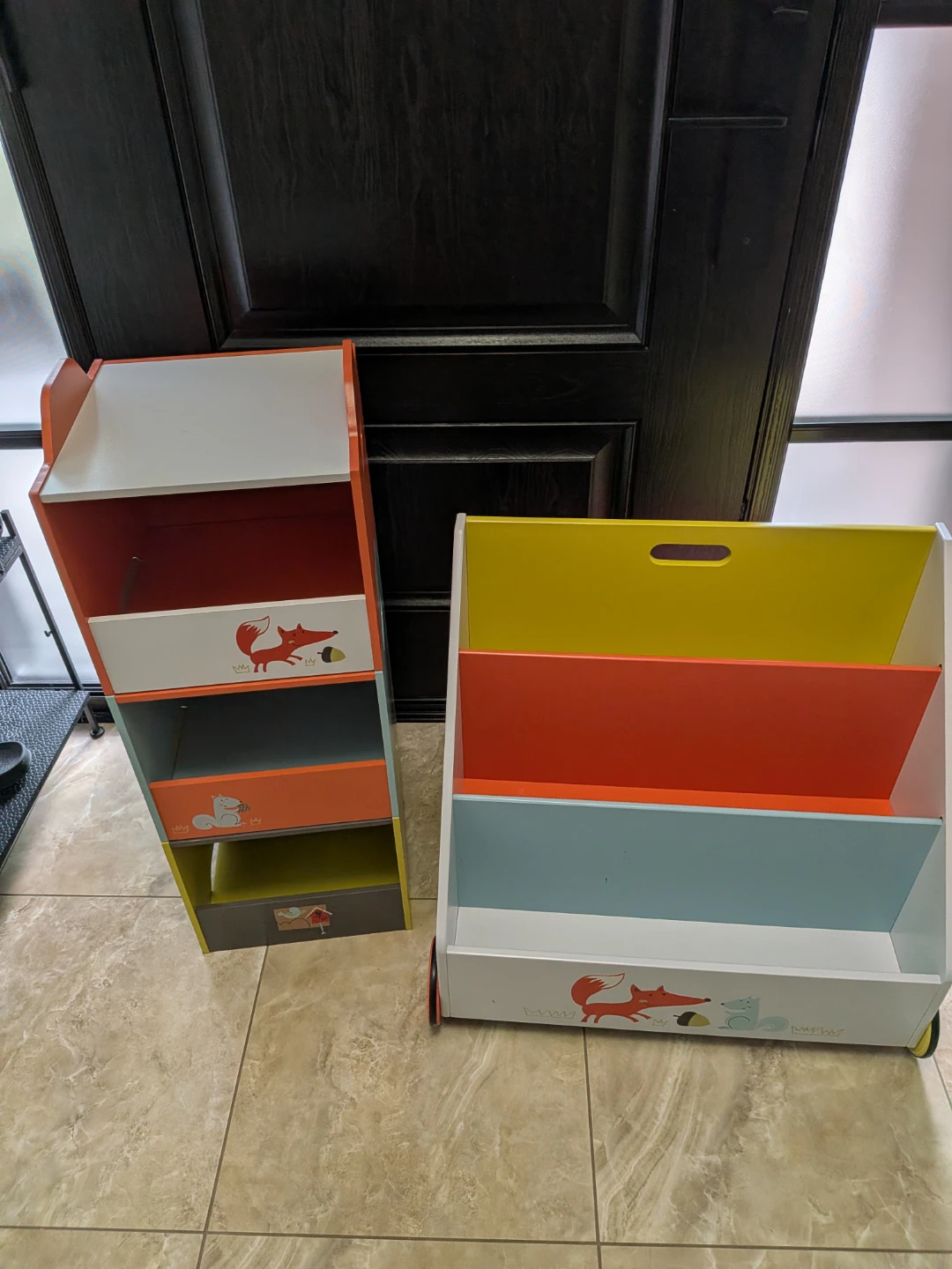 Kids Bookshelf and Storage Set with Fox Design - photo 3