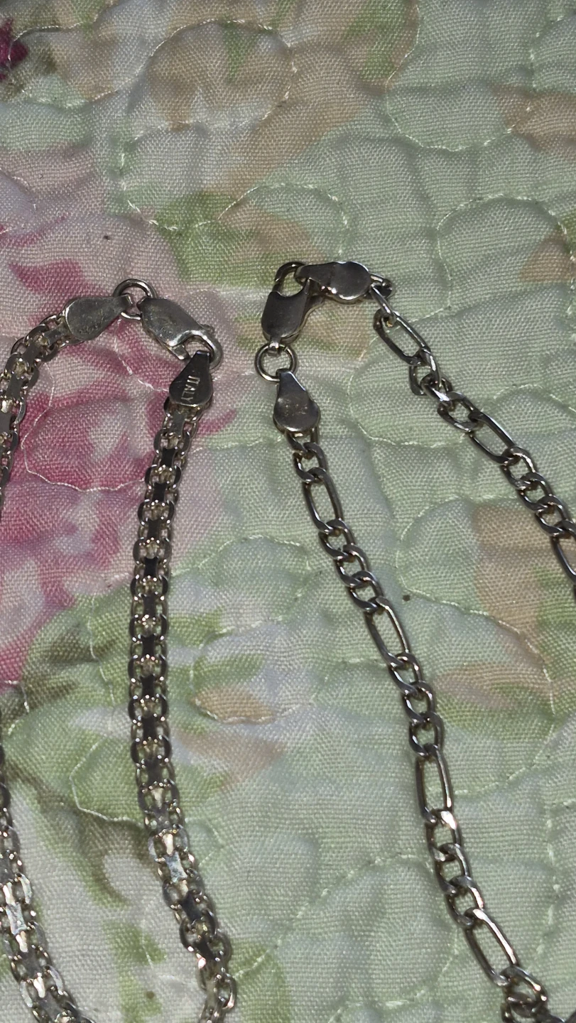 Sterling Silver Bracelet and Chain Set