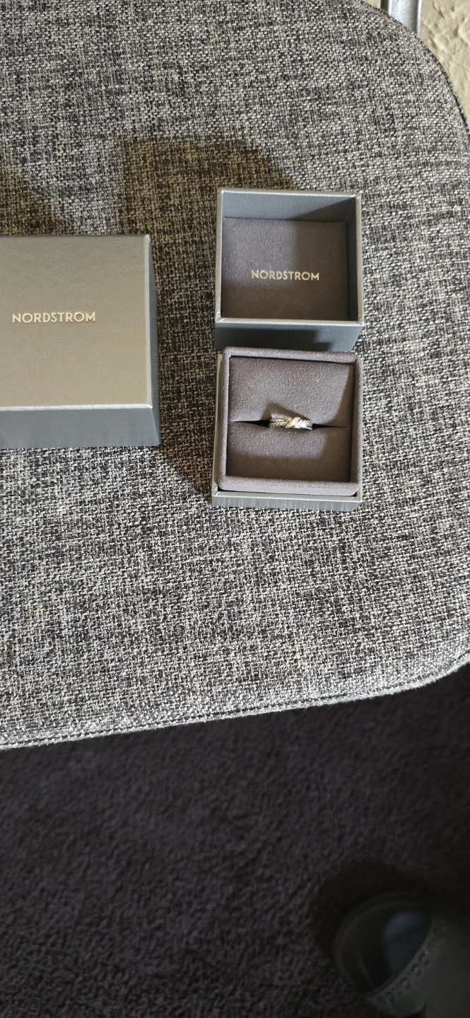 David Yurman Sterling Silver & Diamond Petite X Ring