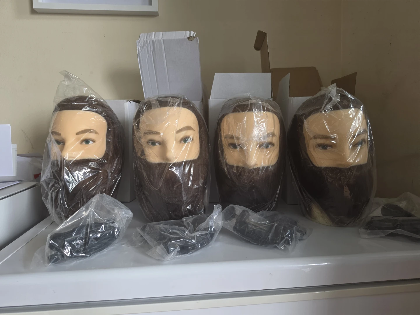 Brand New Male Mannequin Heads with Beards & Clamps - photo 3