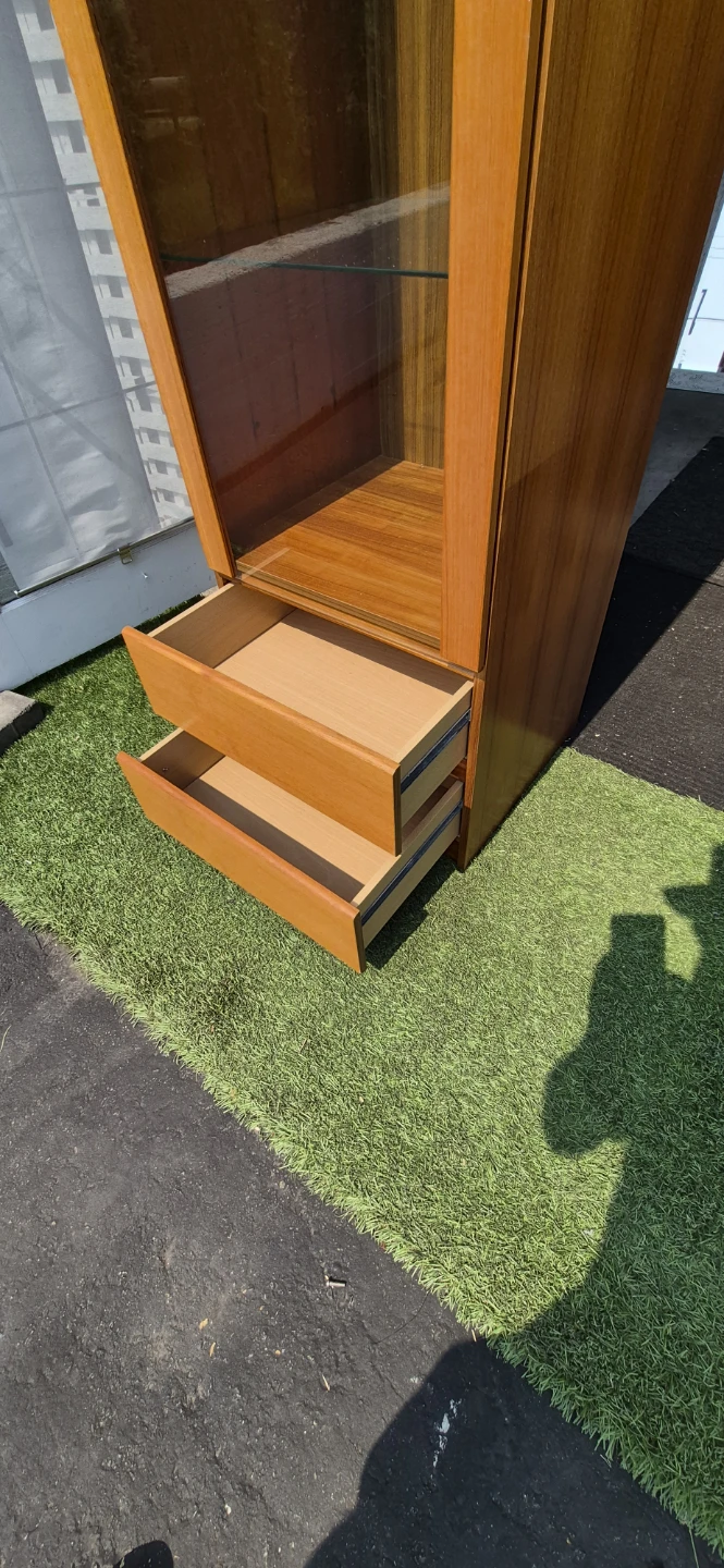 Teak Display Cabinet with Drawers - photo 4