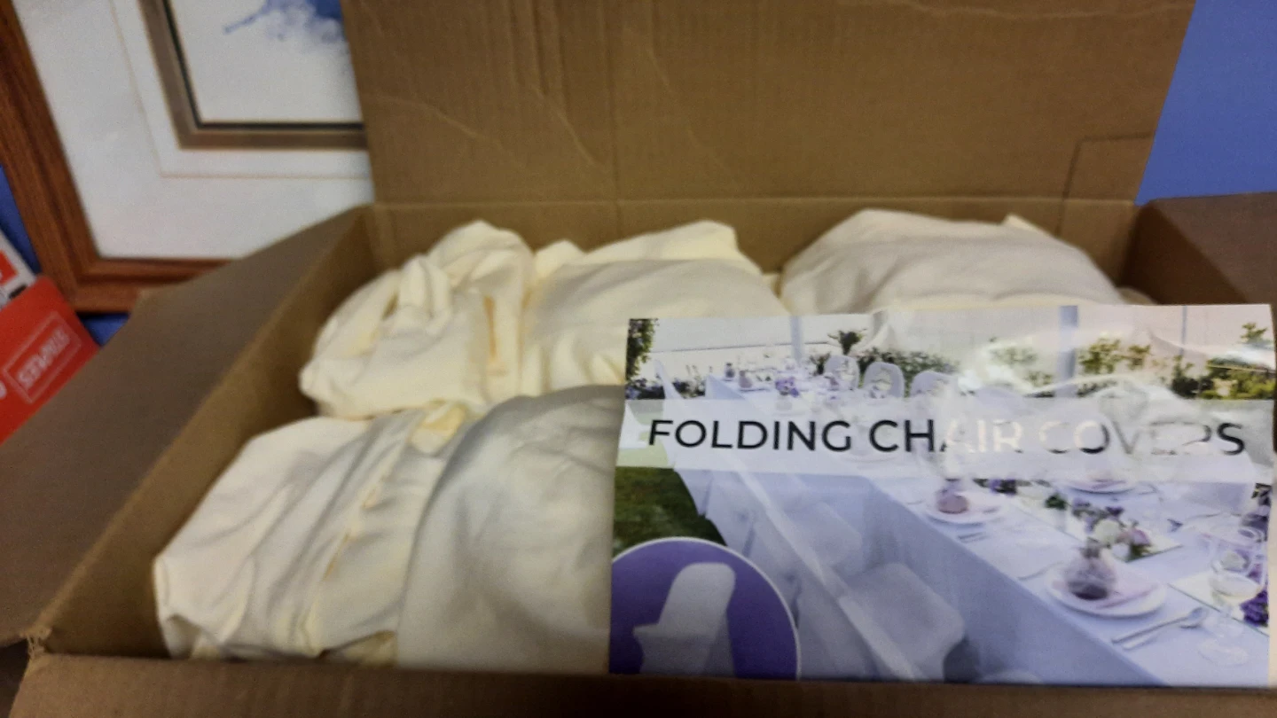 Ivory/Creme (Beige) Folding Chair Covers