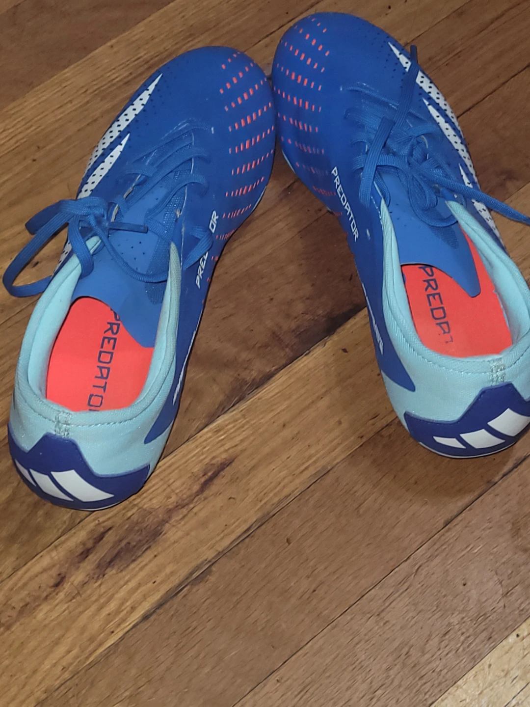 Adidas Predator Soccer Cleats Blue White - photo 2