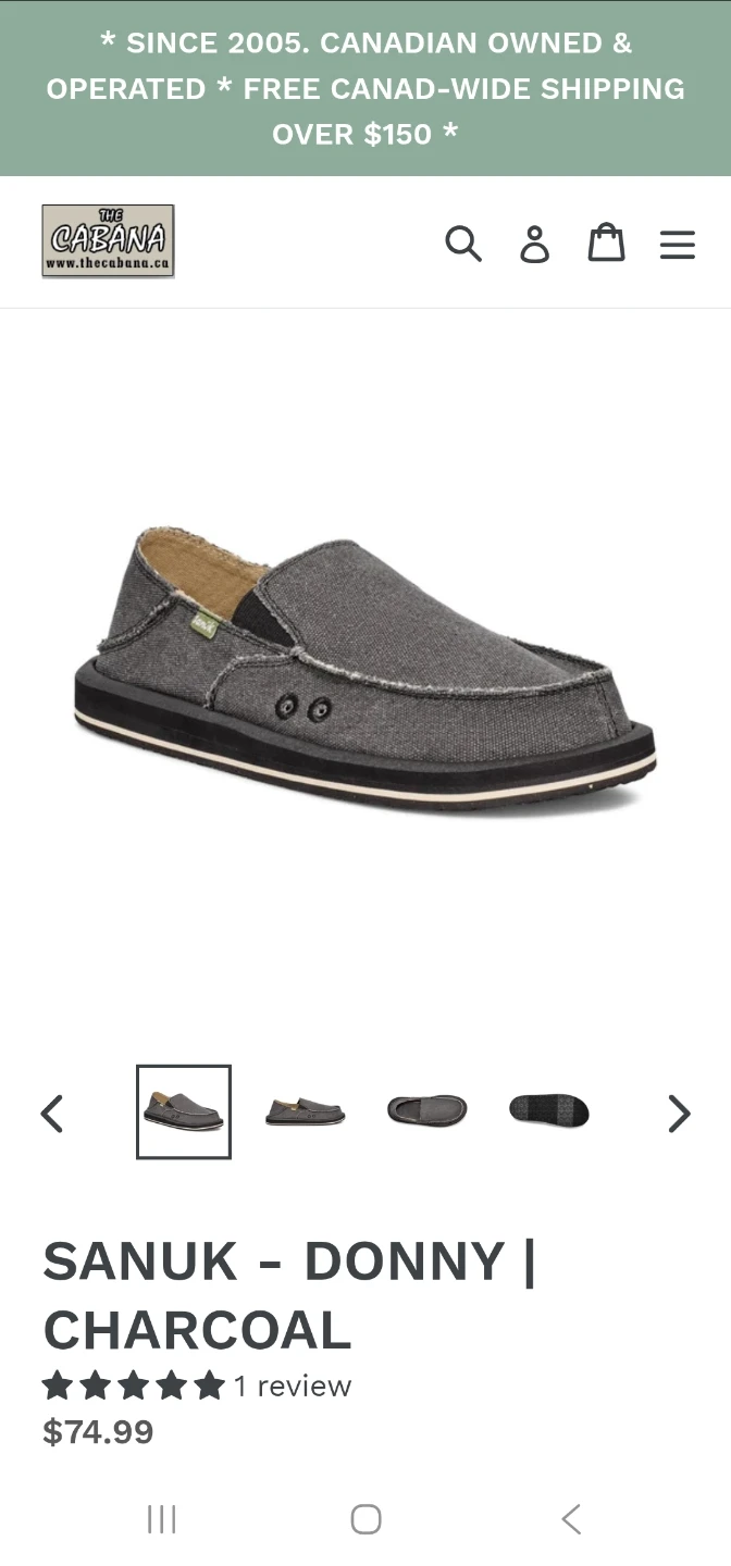 Sanuk Donny Charcoal Loafers - photo 3