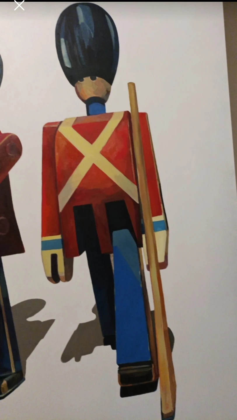 Original oil painting  6ft by 5 ft "Wooden Royal Guard" - photo 4