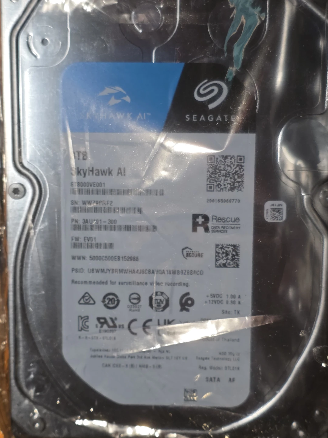 Seagate SkyHawk AI 8TB Internal Hard Drive