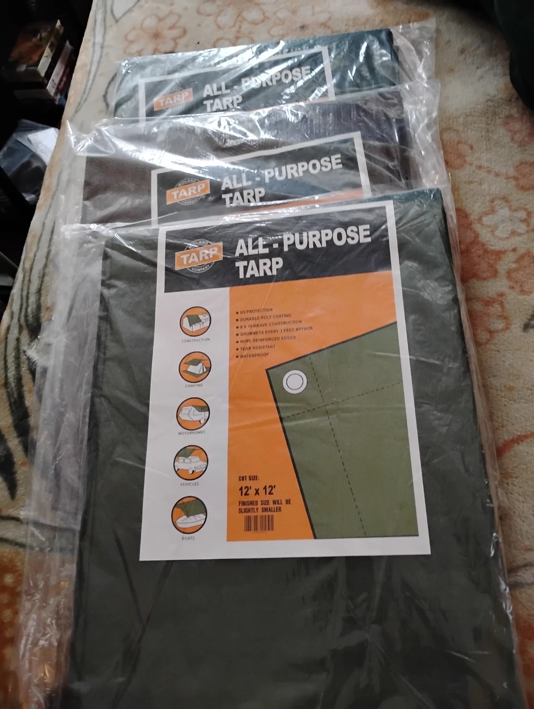 Midland All-Purpose Tarp 12' x 12'  3 for $60