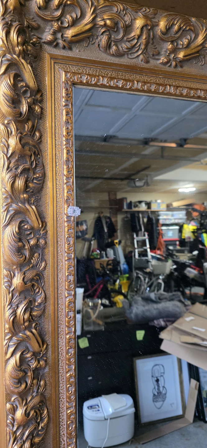 Large Ornate Gold Mirror 9 feet × 6 feet - photo 2