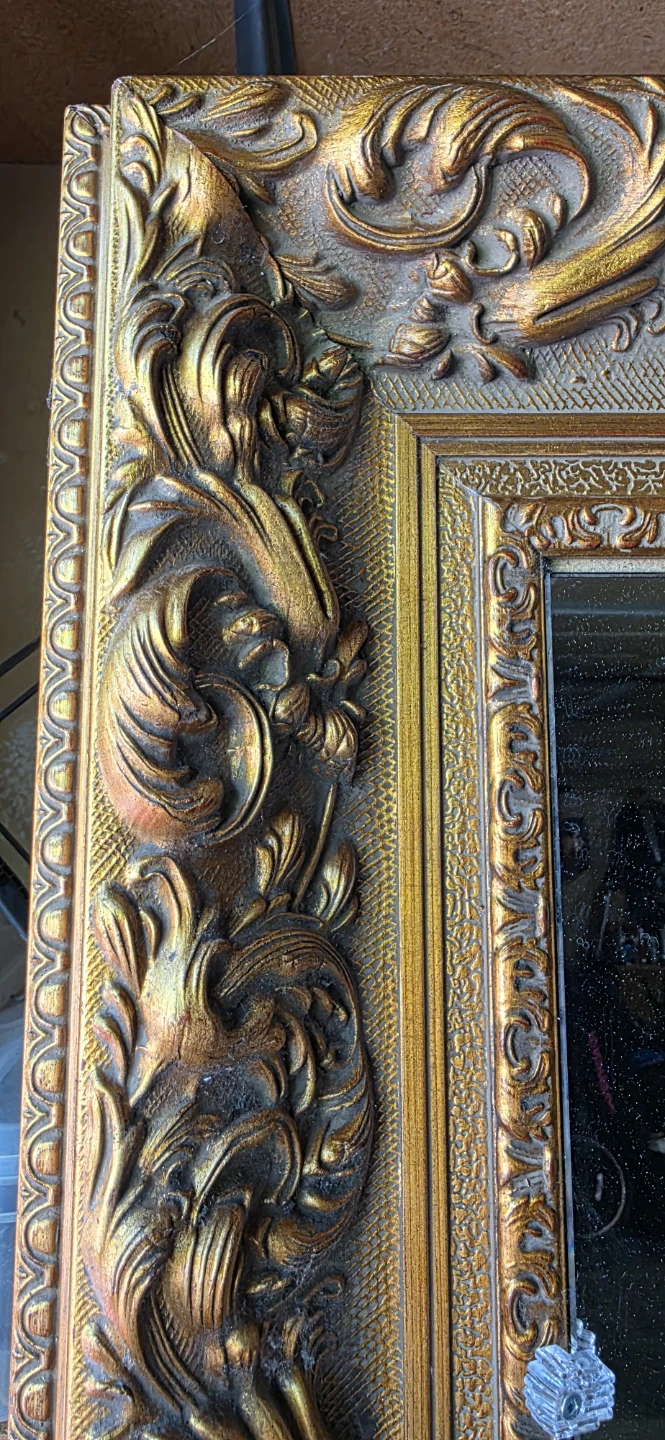 Large Ornate Gold Mirror 9 feet × 6 feet - photo 3