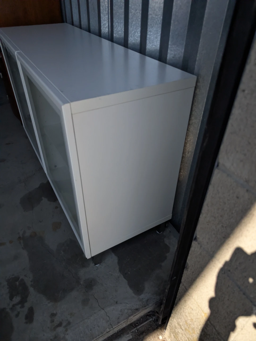 Ikea Besta. White Display Cabinet with Glass Doors - photo 3
