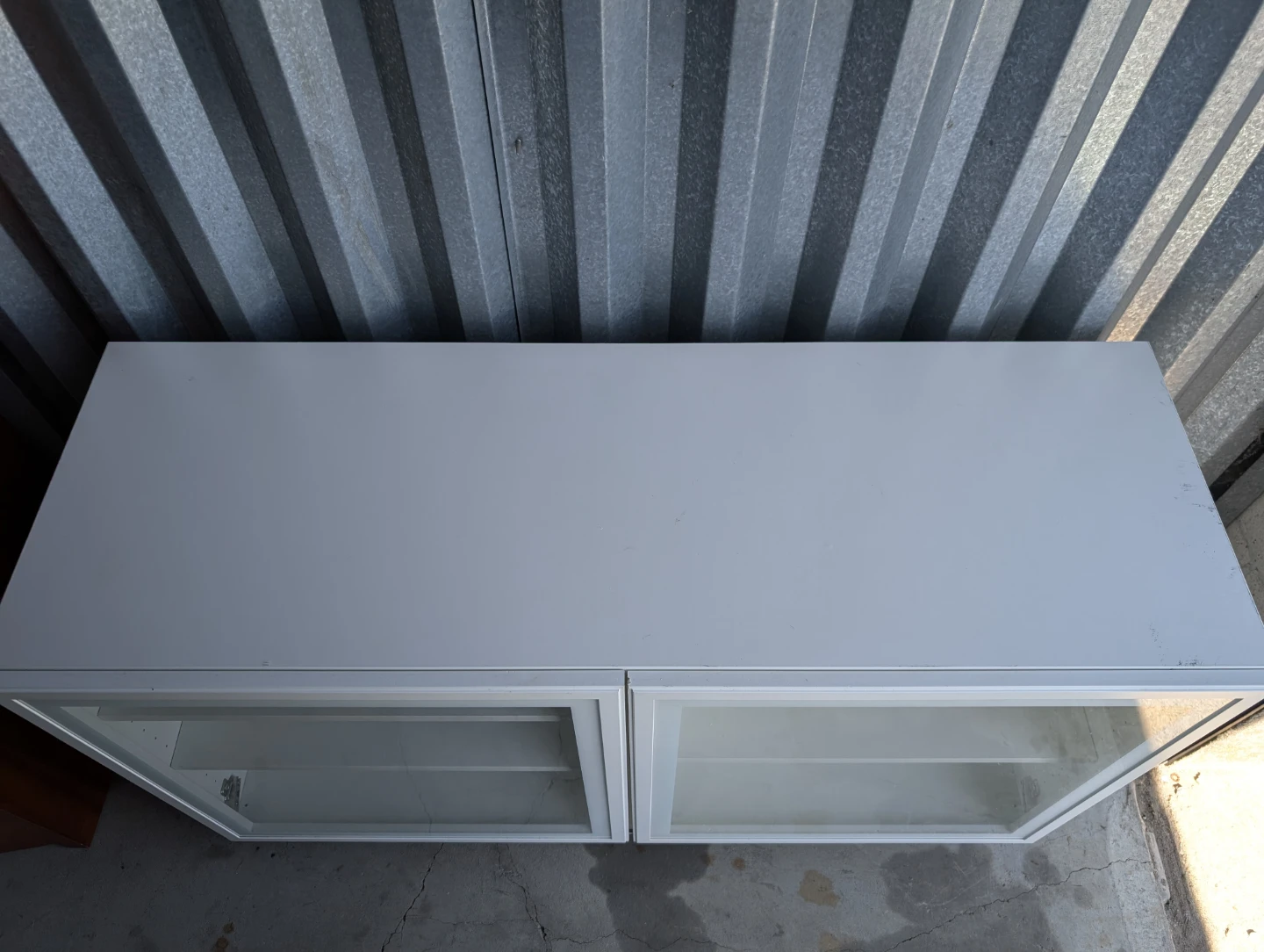 Ikea Besta. White Display Cabinet with Glass Doors - photo 5