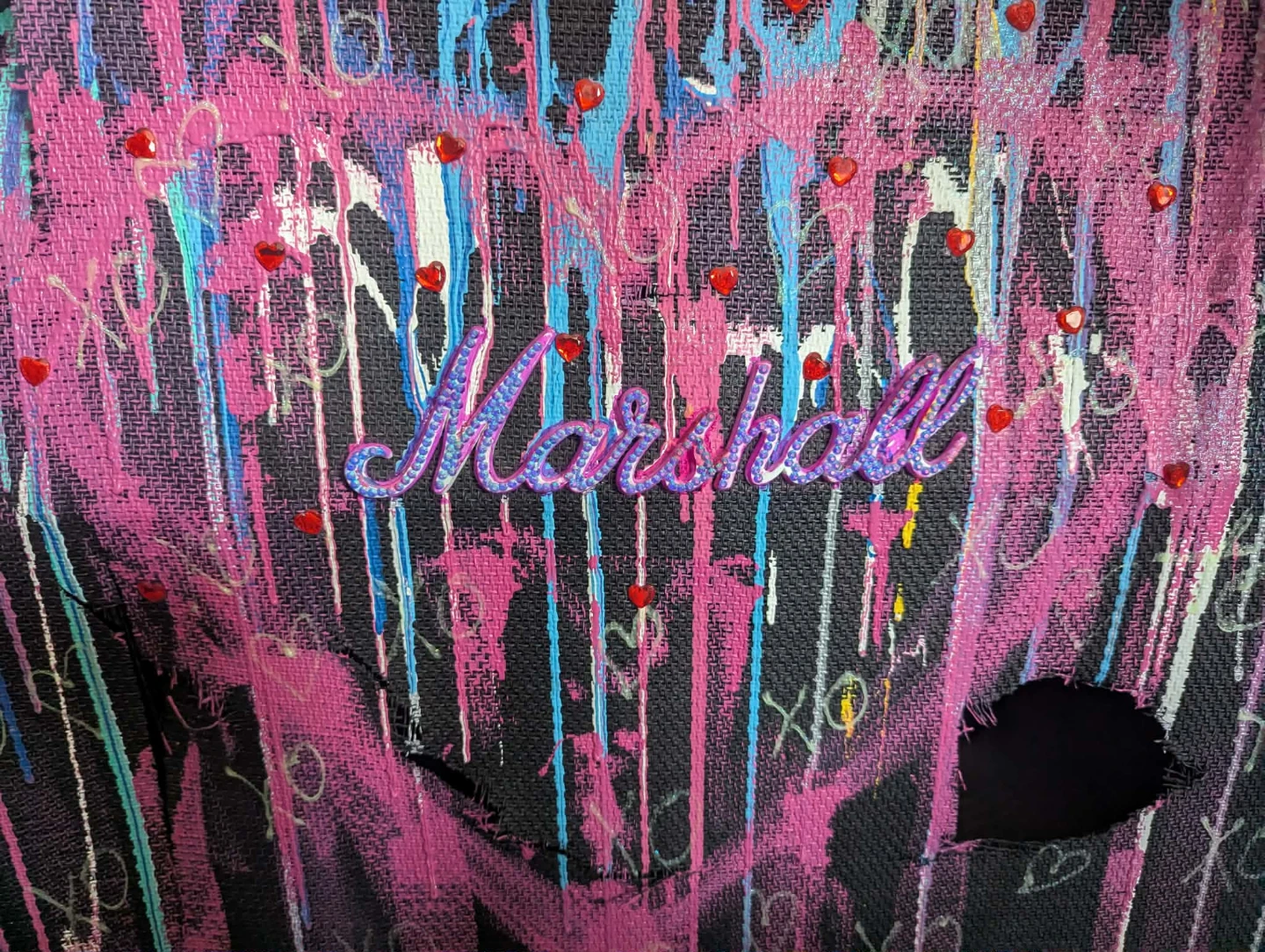 Custom Painted Marshall 1960 Guitar Cabinet - photo 2