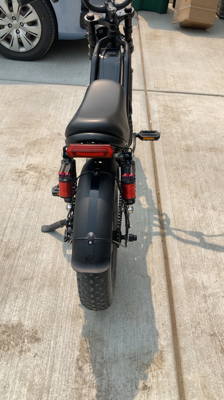 Black Fat Tire Electric Bike - photo 2