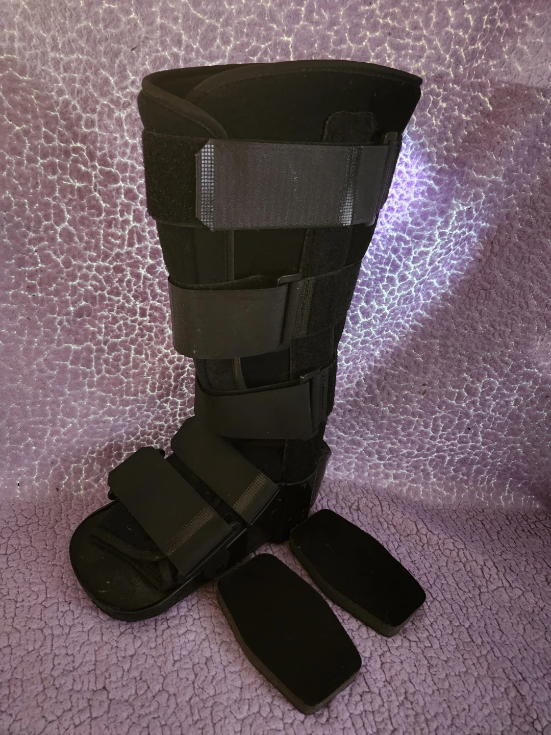 Small Black Walking Boot