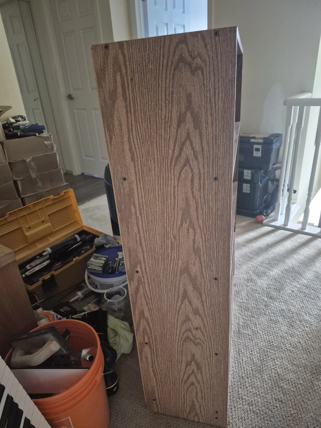 Oak Finish 4-Shelf Bookshelf - photo 2