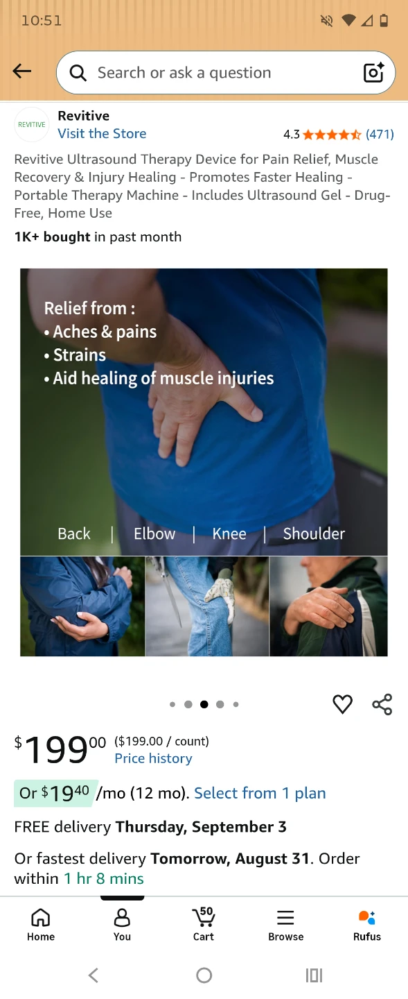 New Revitive Ultrasound Therapy Device for Pain Relief - photo 4