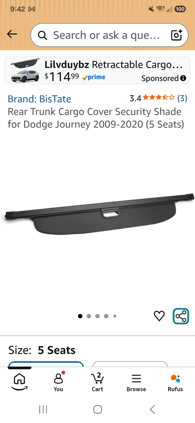 Rear Cargo Cover