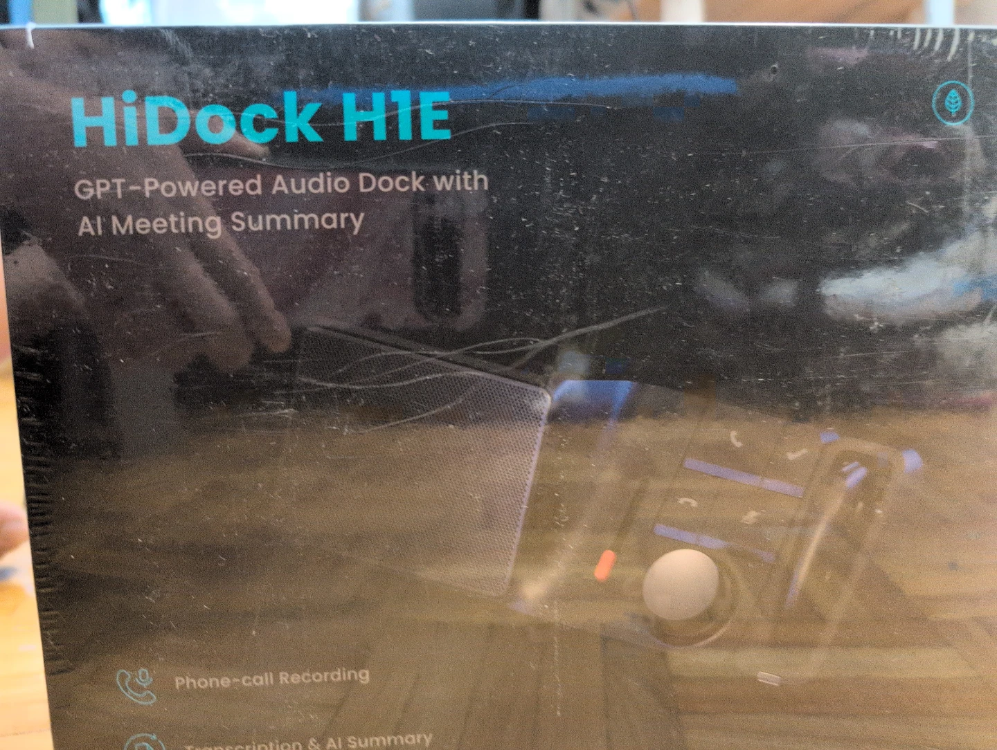 HiDock H1E GPT-Powered Audio Dock with AI Meeting Summary