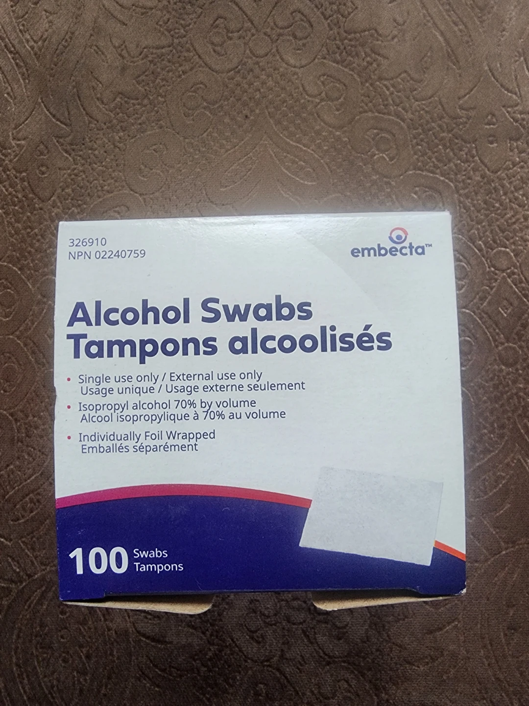 Embécta Alcohol Swabs - 100 count