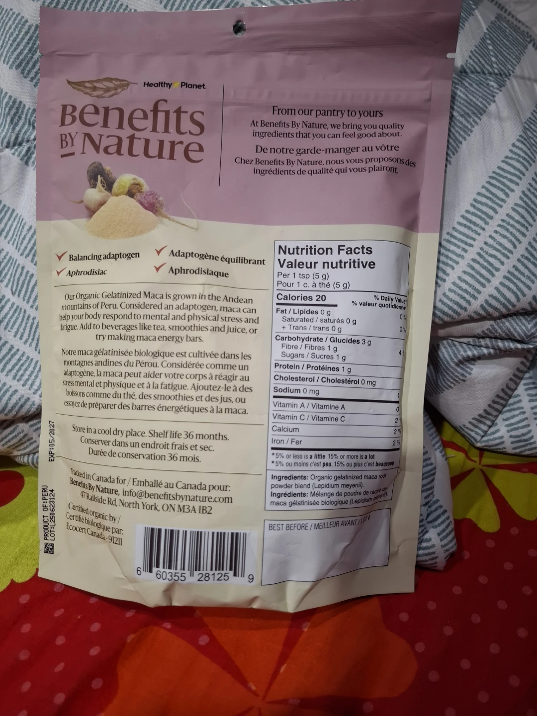 Benefits by Nature Organic Gelatinized Maca Powder, 454g - photo 2