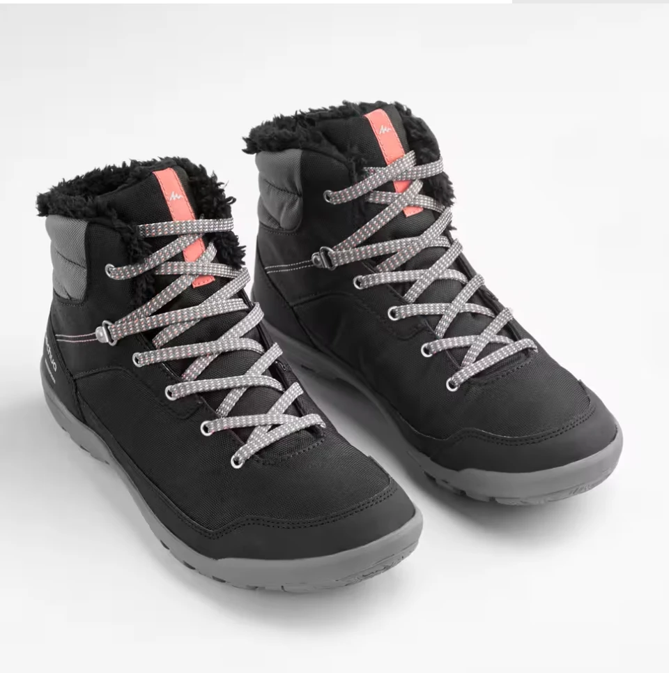 Decathlon's Quechua Women's Black Winter Boots Size 9