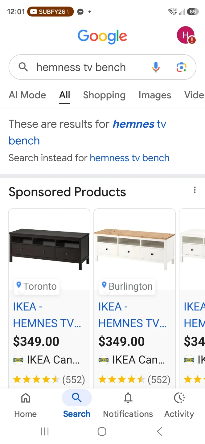 IKEA HEMNES TV Bench - photo 2