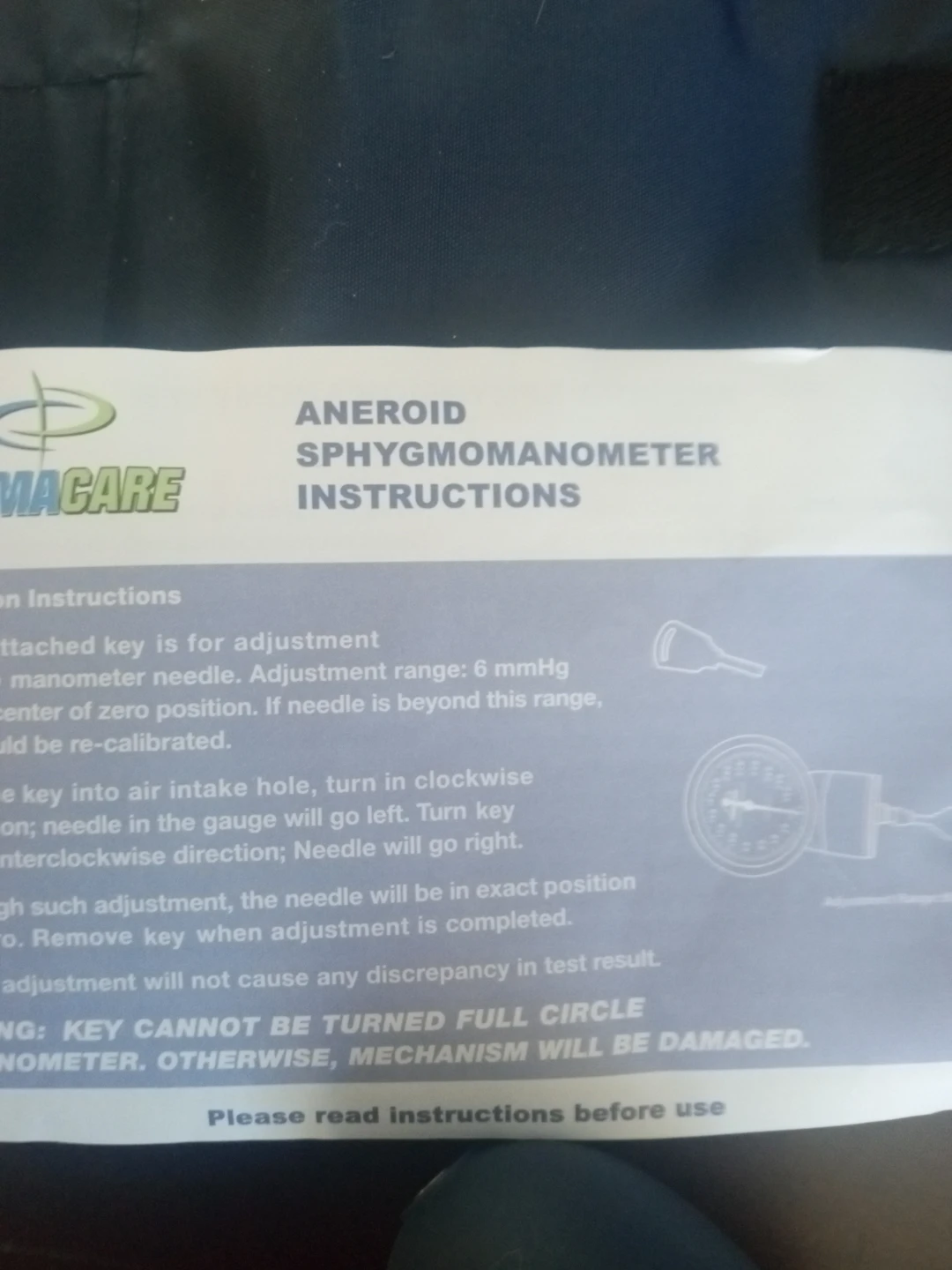 PRIMACARE Aneroid Sphygmomanometer Blood Pressure Monitor - photo 5
