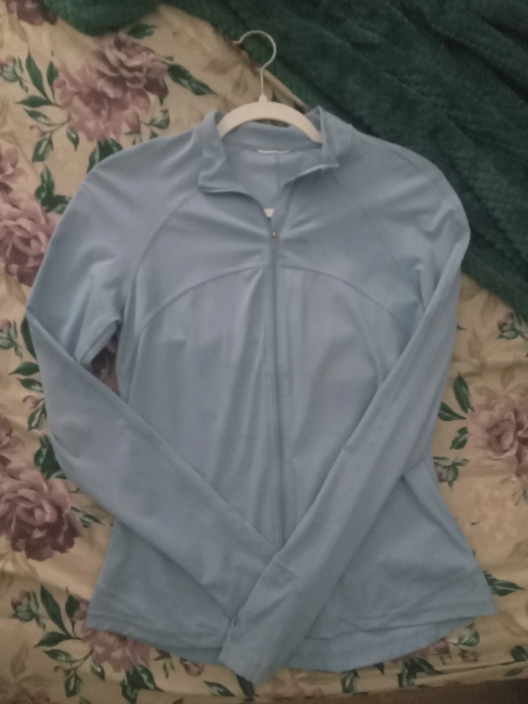 Light Blue Athletic Zip-Up Jacket