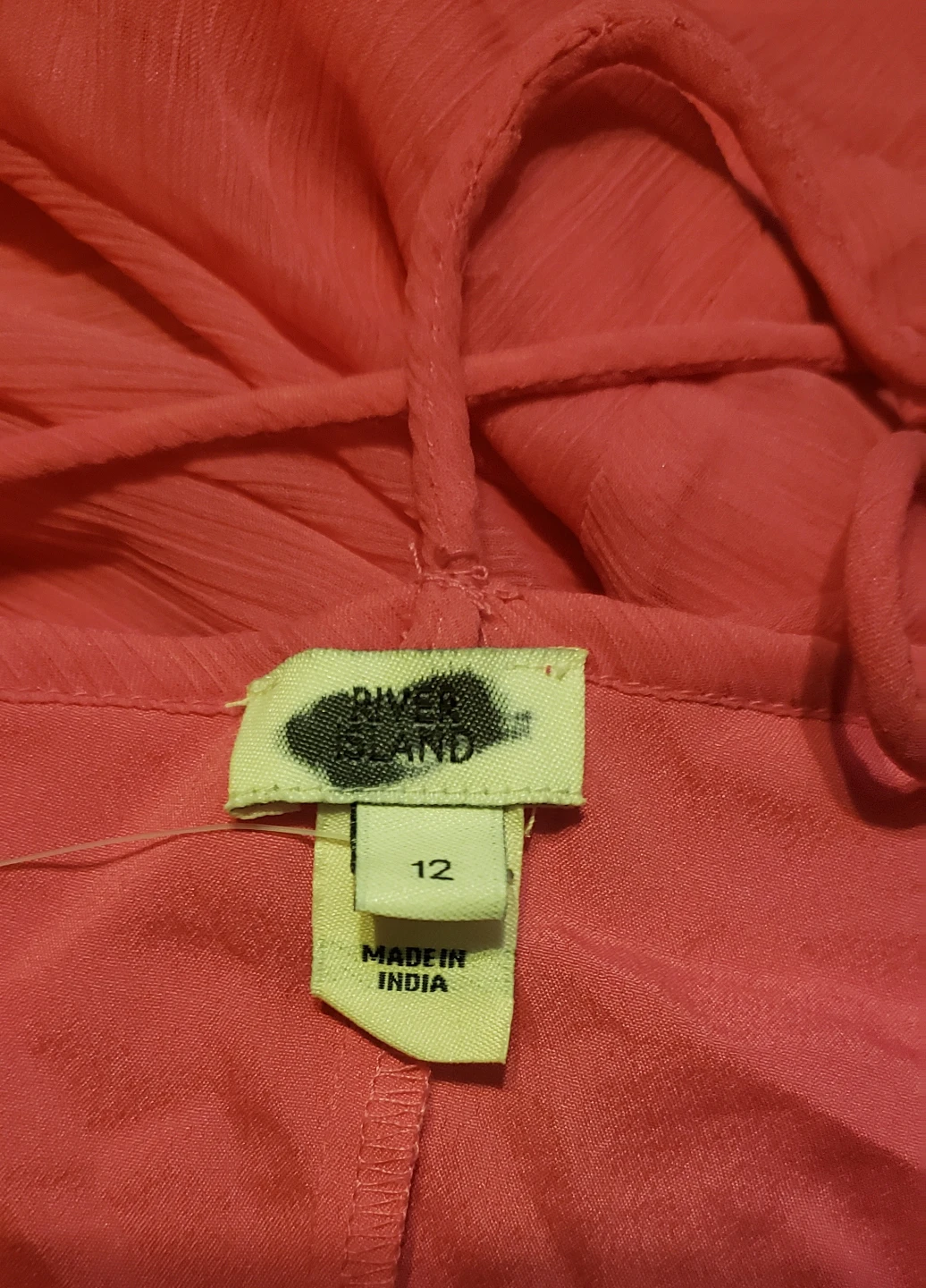 River Island Pink Ruffle Halter Dress Size 12 - photo 3