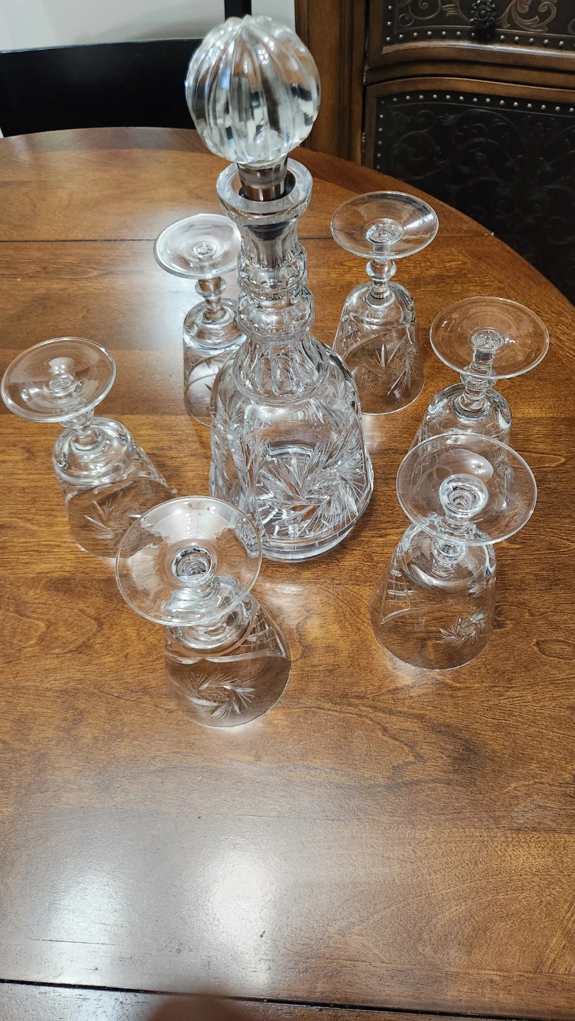 Crystal Decanter and Glasses Set - photo 2