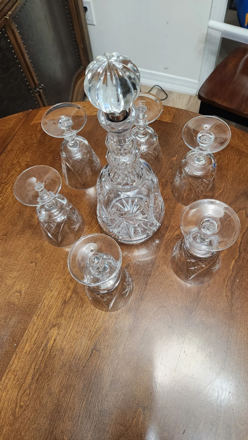 Crystal Decanter and Glasses Set - photo 4