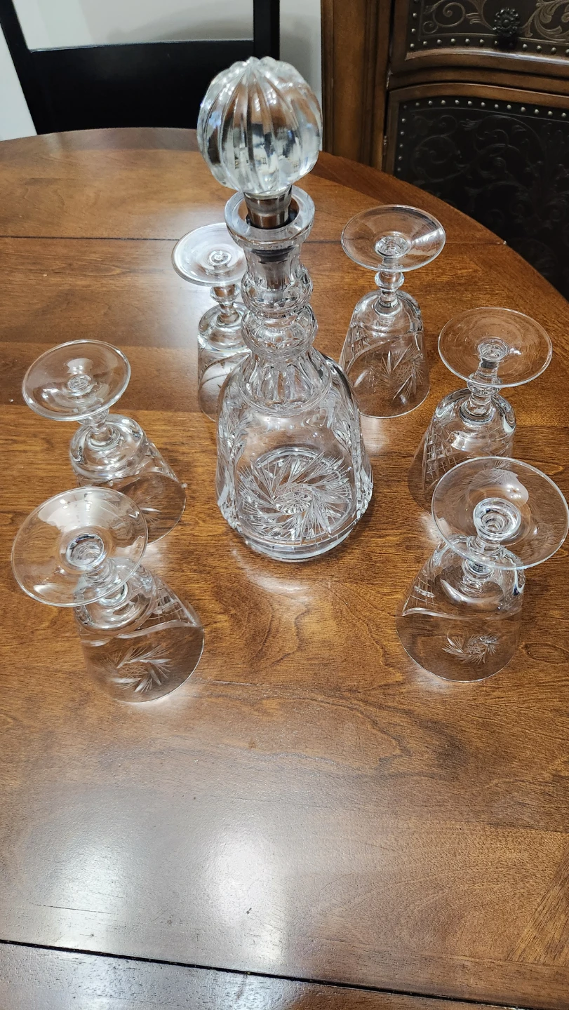 Crystal Decanter and Glasses Set - photo 5