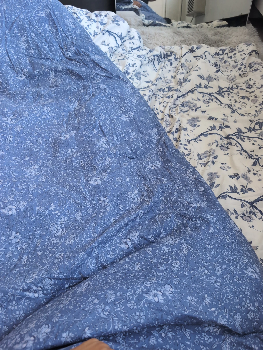 Queen Floral Reversible cotton Duvet - photo 2